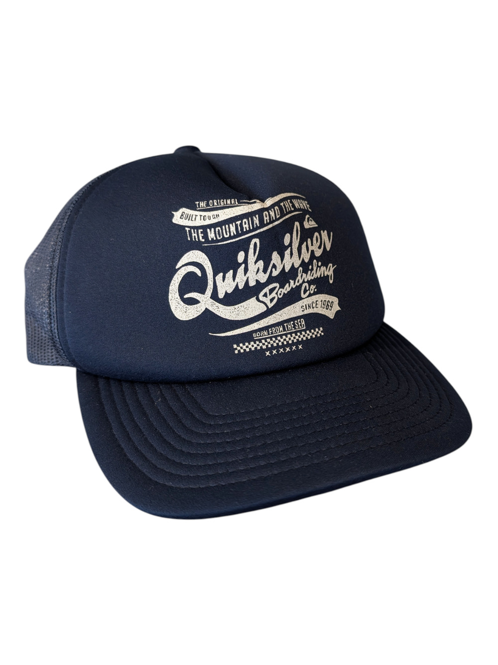 Y2K Quicksilver Surfboarding Trucker Snapback Hat